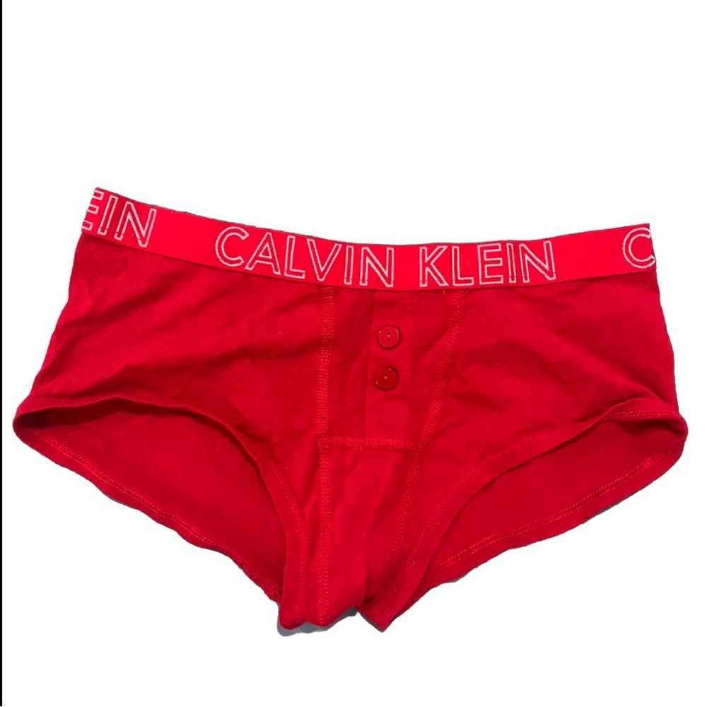 Calvin Klein red boy short style underwear great condition and never worn